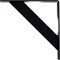 Ekena Millwork Traditional Steel Bracket, Powder Coated Black 2"W x 14"D x 14"H BKTM02X14X14TRPBL - alternate 7